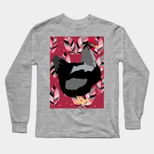 Backyard Chicken - Black Long Sleeve T-Shirt